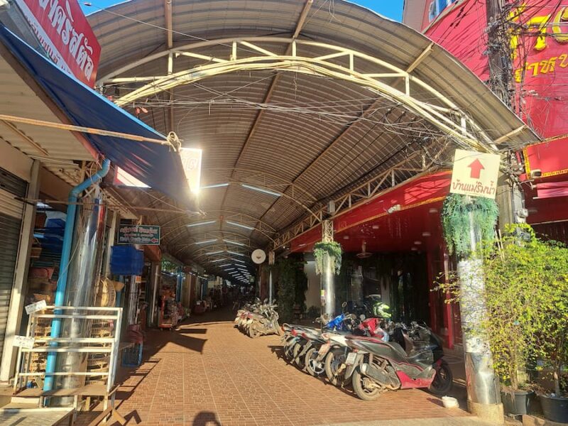 In de middag loopt de Tha Sadet Markt snel af © Bert Sitters