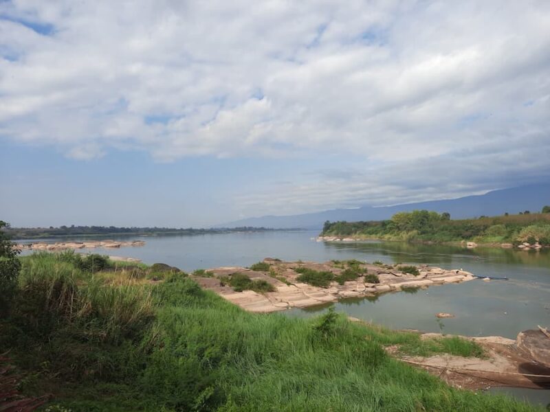 De Mekong in de provincie Bueng Kan 8 De Mekong verandert voortdurend © Bert Sitters