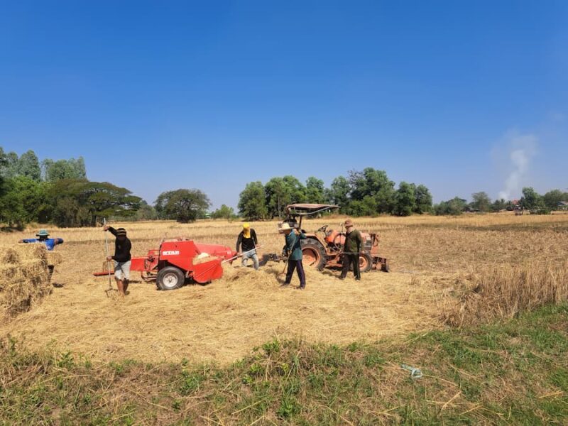 Nam Un Lake 7 Druk aan het werk op het land © Bert Sitters