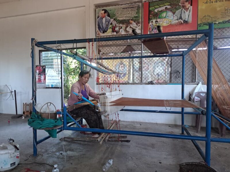 Provincie Ubon Ratchathani 14 Een vrouw alleen aan het werk © Bert Sitters