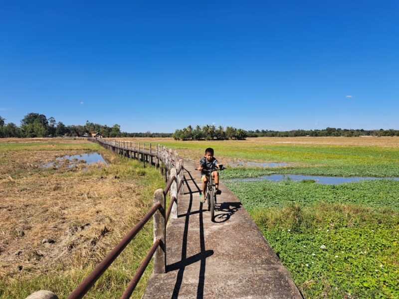 Provincie Si Sa Ket 10 Walking Bridge van Ban Chi Thuan © Bert Sitters
