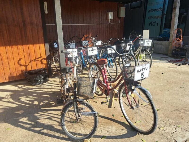 Fietsen in de Isaan 20 Dit-zijn-nog-redelijke-hotelfietsen-©-Bert-Sitters