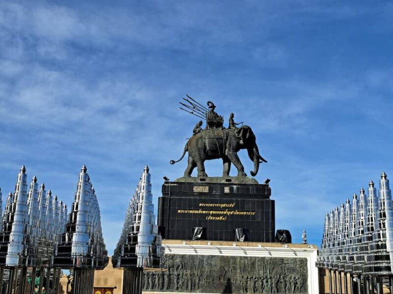 De provinciehoofdstad Buriram 2 Monument Koning Rama 1 Stad Buriram