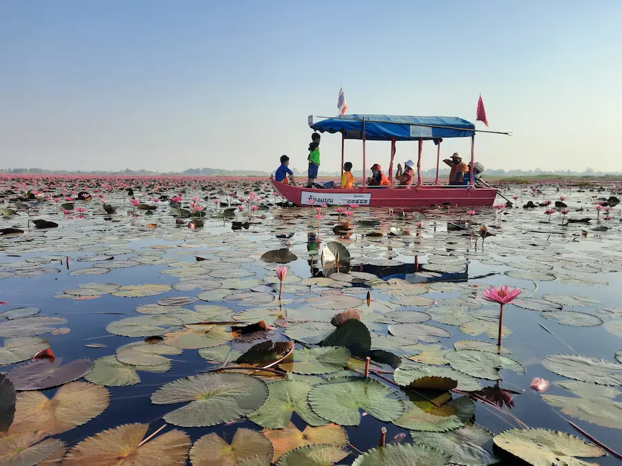 Het Nong Han-meer in de provincie Udon Thani. © Bert Sitters